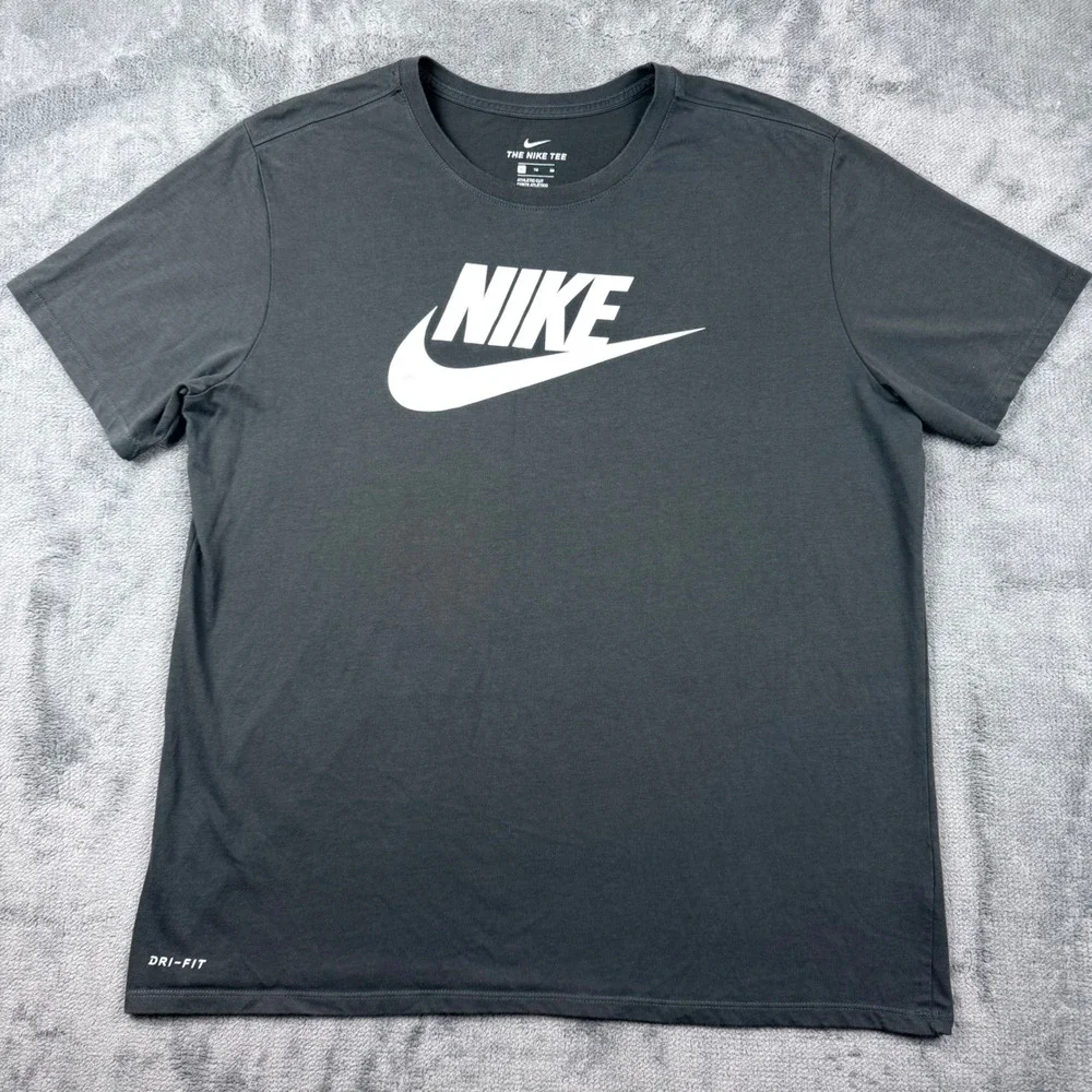 Womens Nike Dri-FIT T-Shirt Bundle 2pk XL Charcoal Light Grey Athletic Swoosh